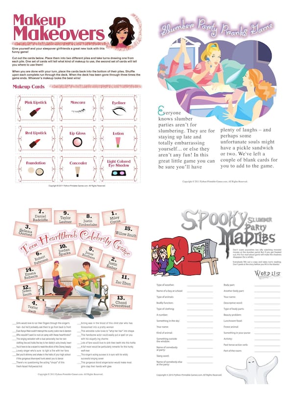 slumber party planning ideas and supplies partyideaproscom