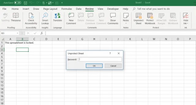 How to unprotect excel worksheet with or without password