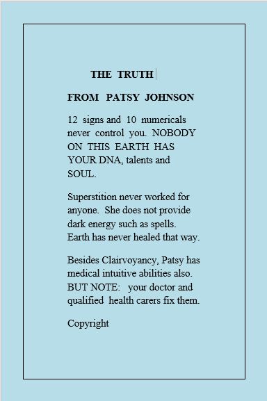 Accurate Psychic Medium Patsy Johnson Blogspot Comblogspot Com - Best Landscape Patterns in 4K