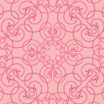 ピンク色のアラベスク柄洋風パターン 無料シームレスパターン素材 ダウンロードサイト
