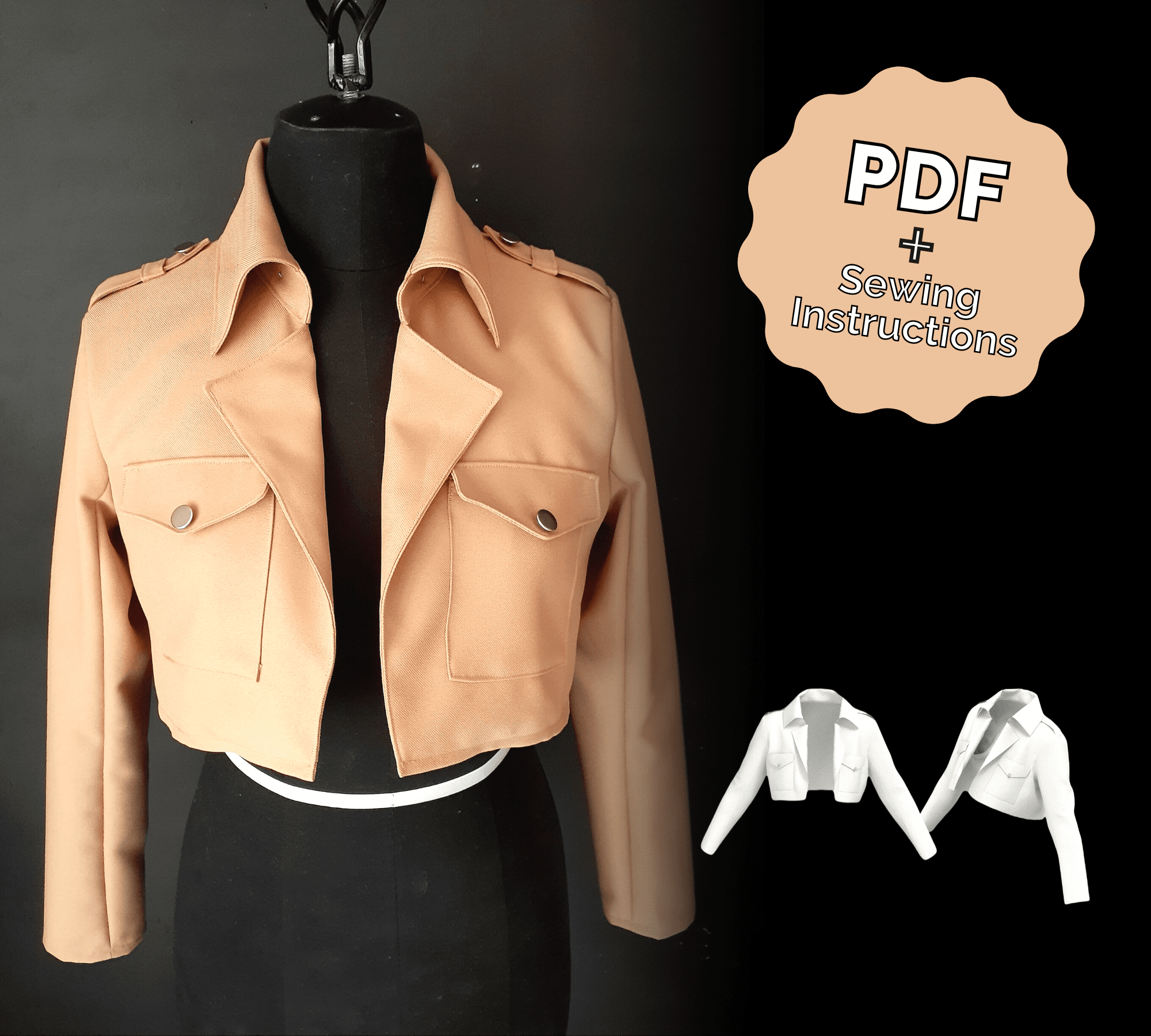 Shingeki no kyojin cloak pattern