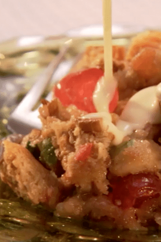 Bake at 350 °f for about an hour until center has jelled. Fruitcake Bread Pudding With Whiskey Sauce Paula Deen