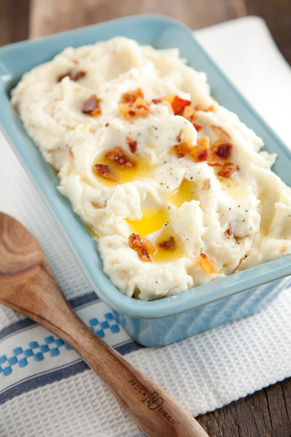 Microwave on high for 3 minutes. Loaded Mashed Potatoes Paula Deen