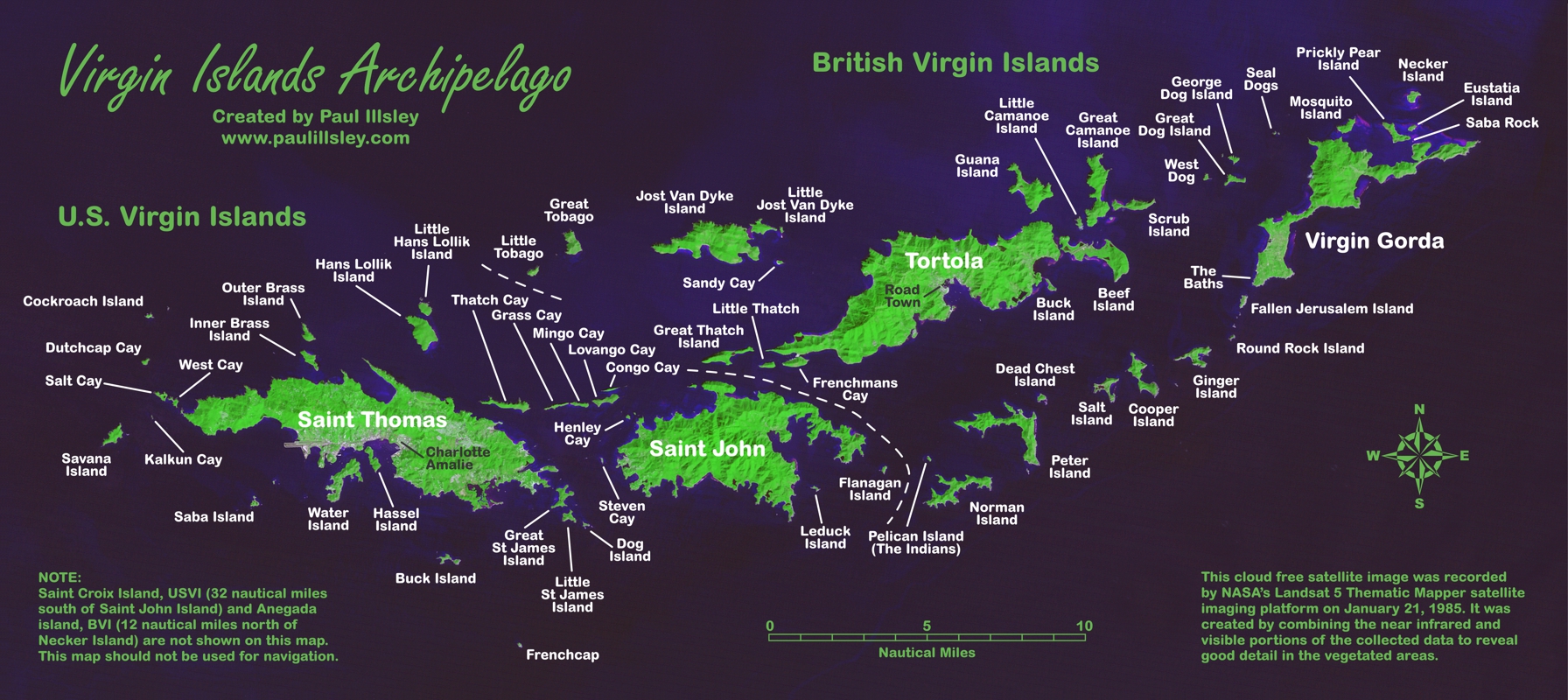 Us Virgin Islands Map And Us Virgin Islands Satellite Images Virgin Islands Map 