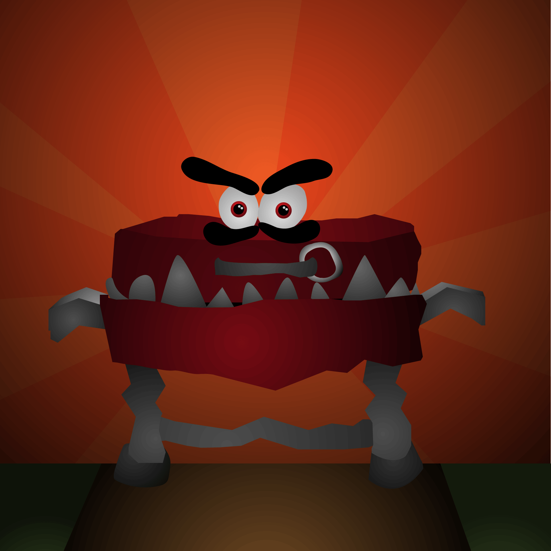 Evil Barbecue Front View