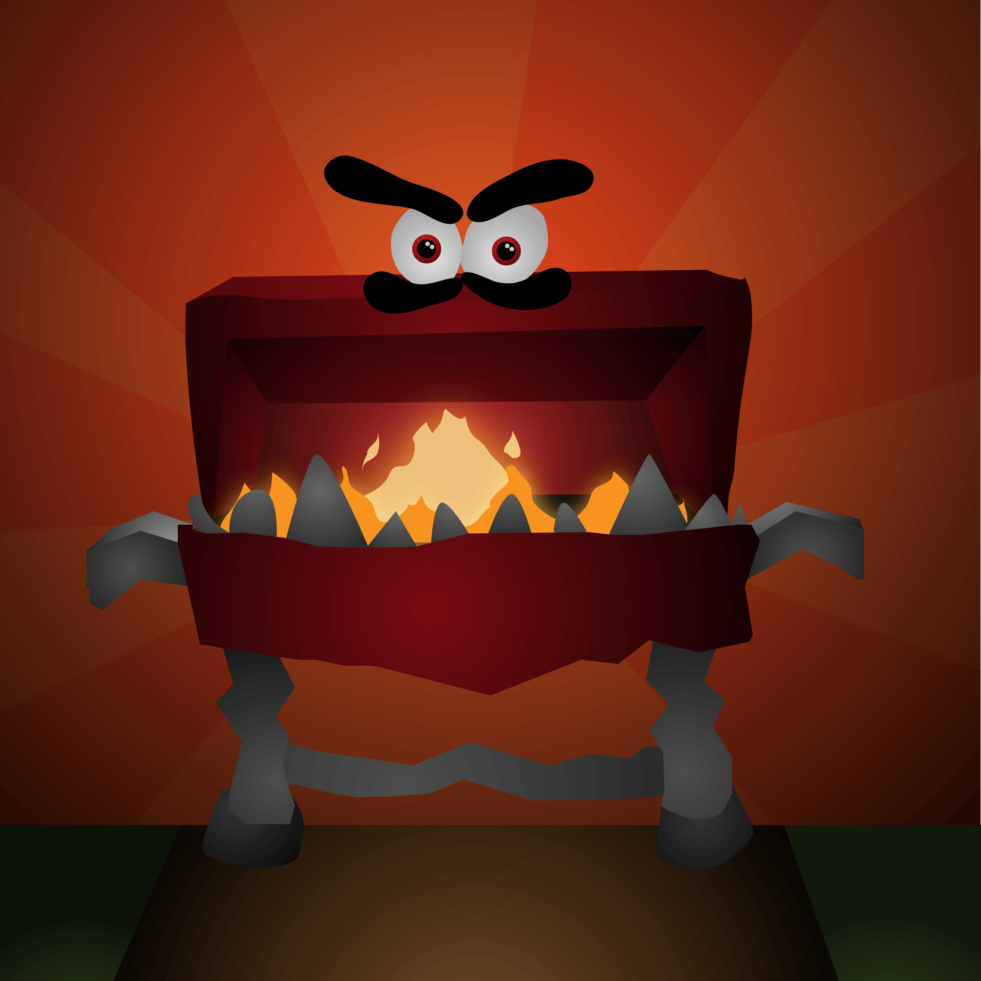 Evil Barbecue Front View