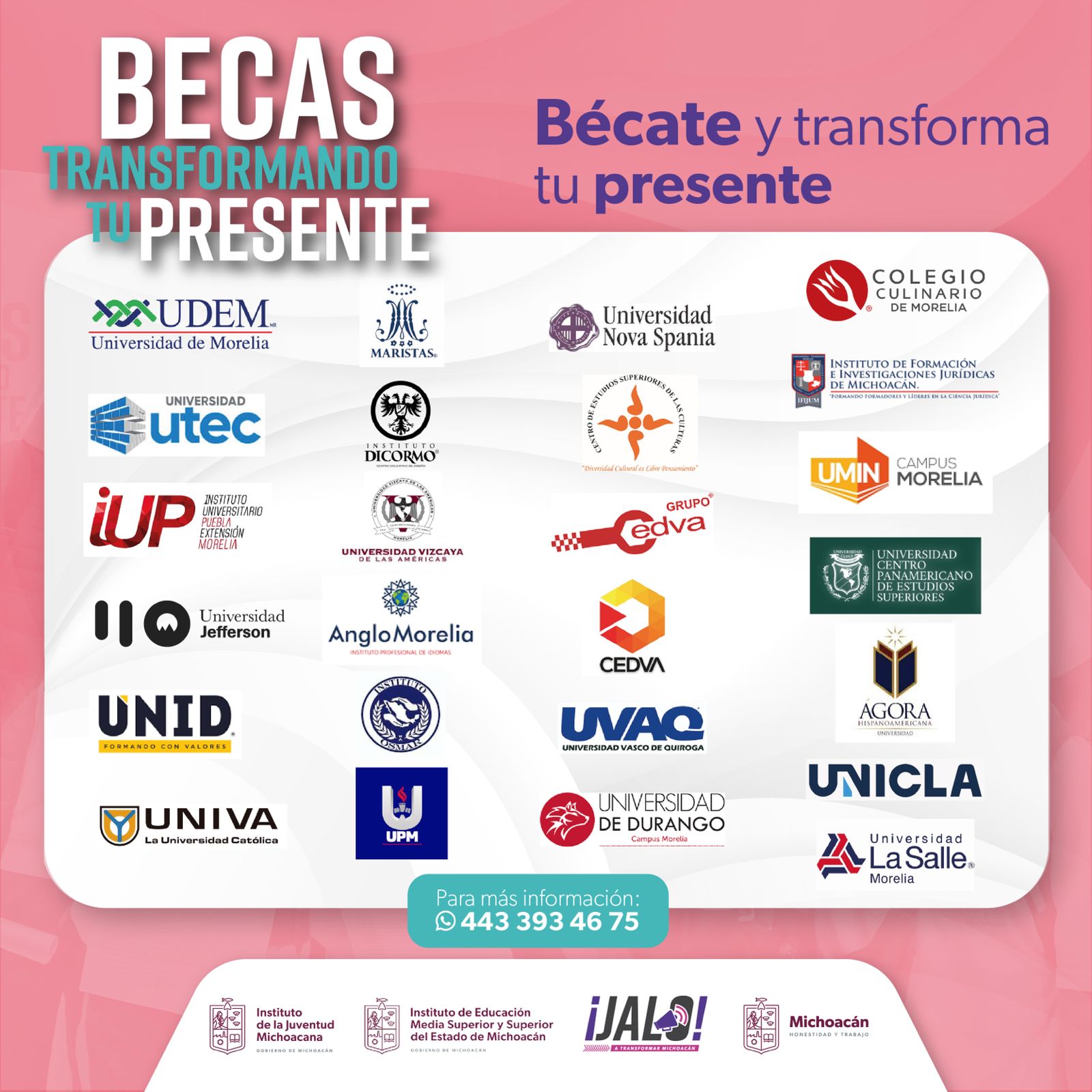 Los interesados deben aplicar para el ciclo escolar 2024 a través de un formulario en línea o por correo electrónico