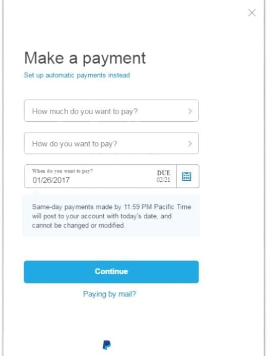 Paypal lets you to send and receive money from individuals, as well as upload banking, debit or credit card information to make protected purchases with online merchants. Can I make automatic payments with PayPal Credit?