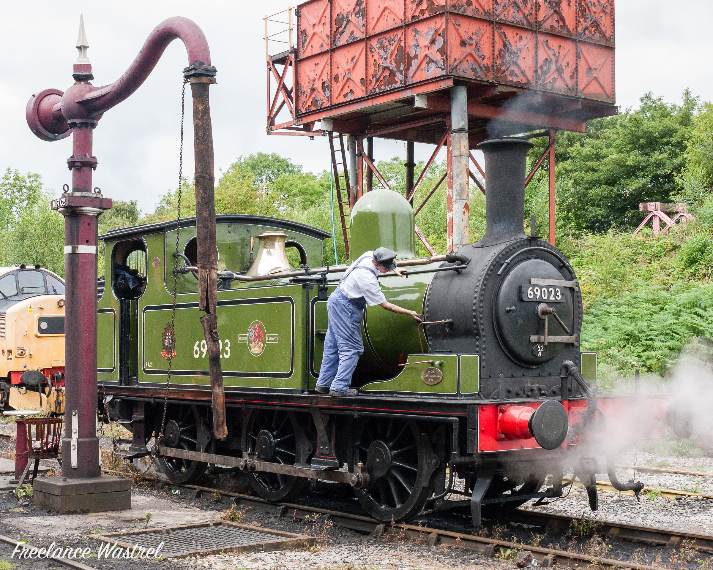 LNER class J72 0-6-0T 69023 at Swanwick Junction, Midland Railway-Butterley)