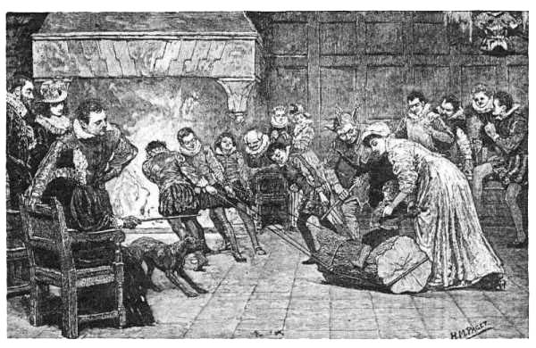 [bringing in the Yule log]