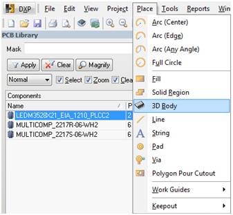 How To Import 3d Step Model Into Footprint Pcb 3d
