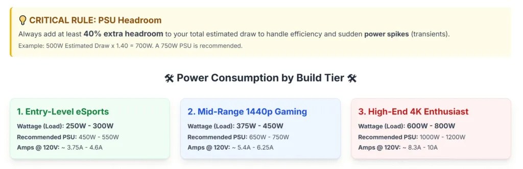 How Many Amps Watts Does A Gaming PC Use How Much Electricity Does A Image 1 1024x332 