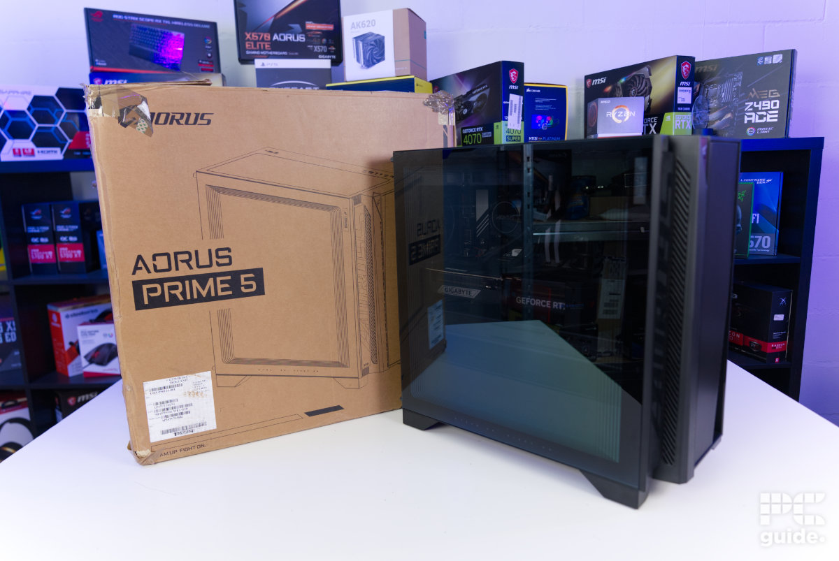 Best RTX 3080 Gaming PC In 2026 Our Top Pre Built Picks PC Guide Gigabyte AORUS PRIME 5 With Box Angled Image By PC Guide 