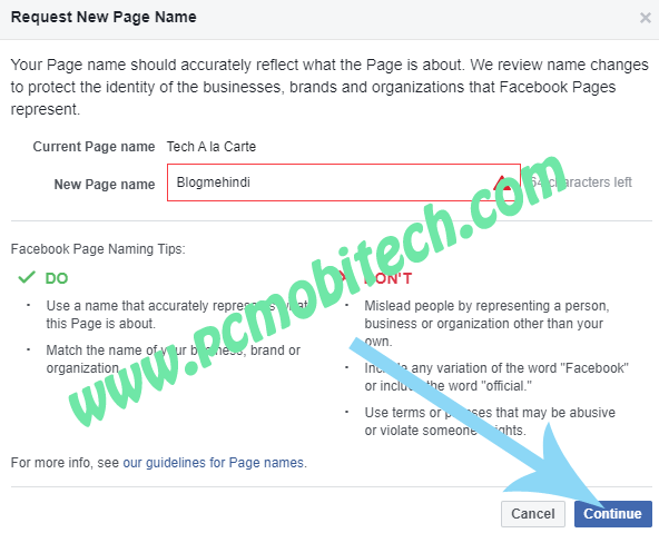 pics Facebook Name Change Link pcmobitech