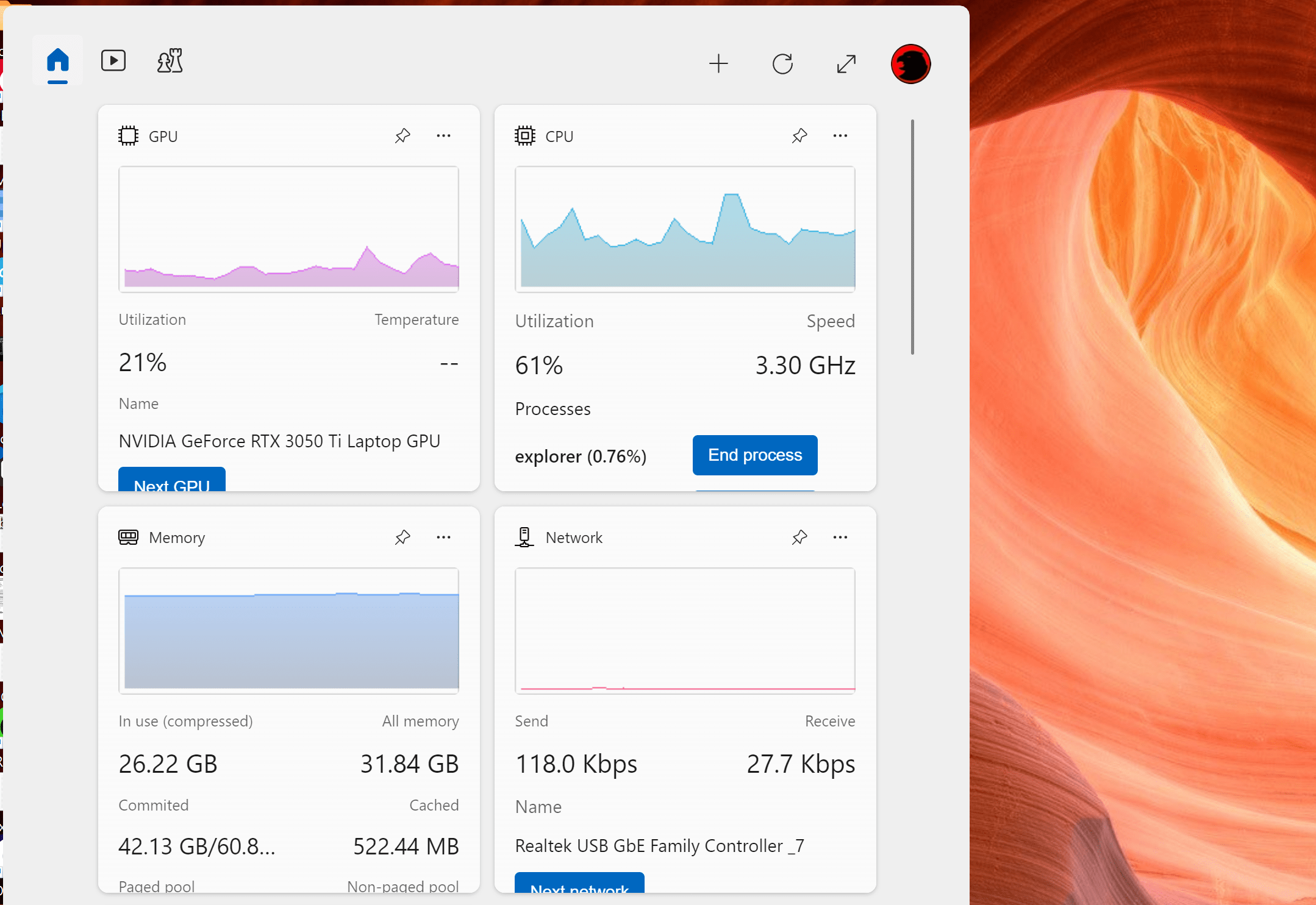 Homepage Widgets For Windows - Best Dark Backgrounds in 8K