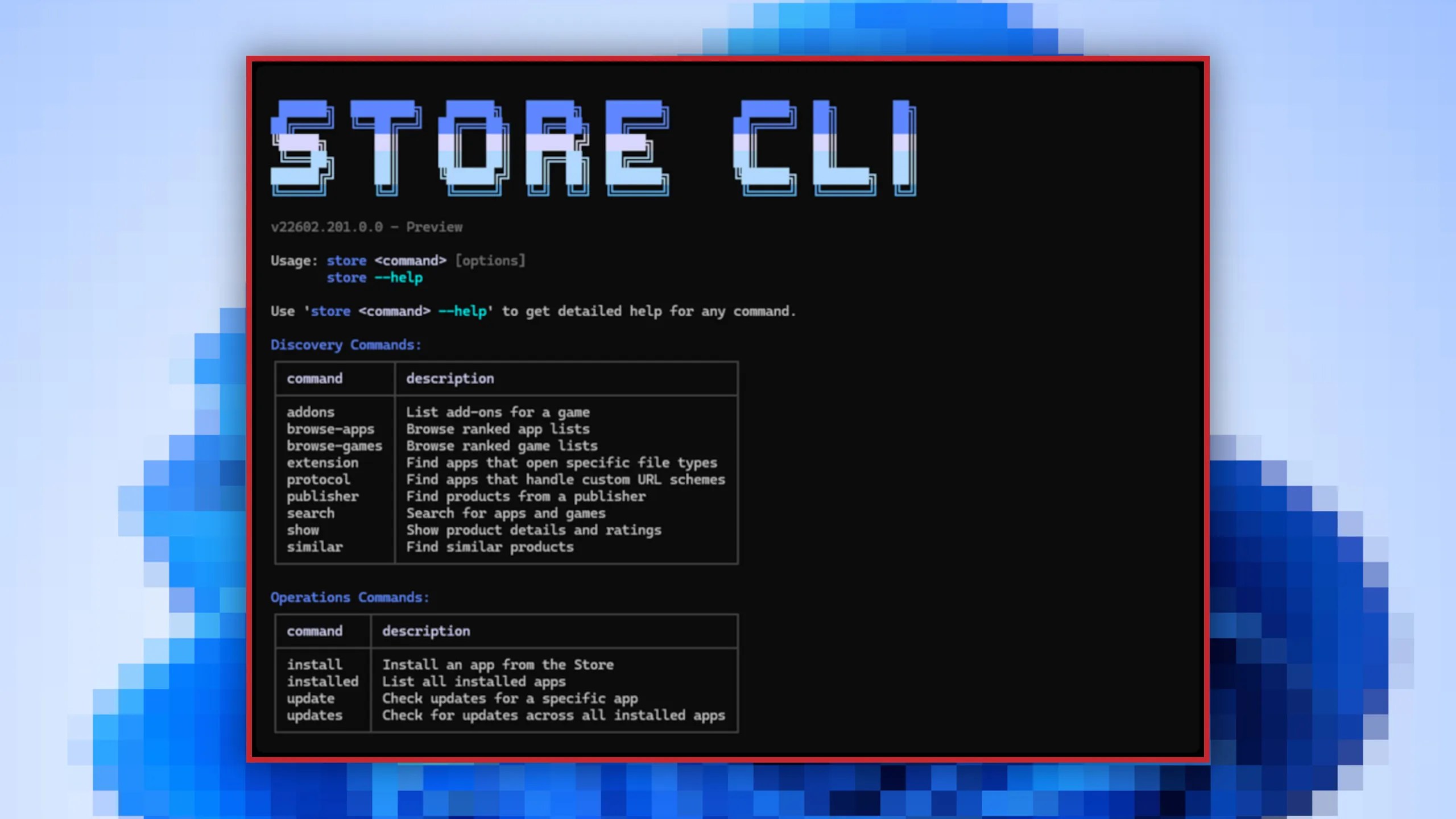 Microsoft Store goes zero-clutter—through the command line