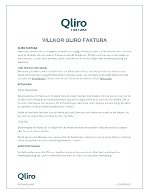 You can get in touch with our customer service by writing on our wall or by sending us a private . Qliro Faktura Fill Online Printable Fillable Blank Pdffiller