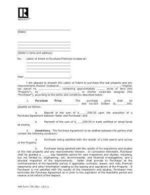 Fillable Online Commercial Letter Of Intent Purchase Formatted For Var Doc Fax Email Print Pdffiller
