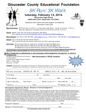 Fillable online gets gc k12 va gloucester county educational foundation