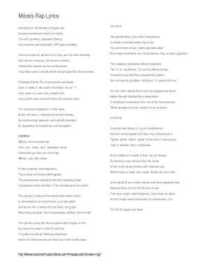 Rappad is the best place to write and share rap songs online. Mitosis Rap Lyrics Fill Online Printable Fillable Blank Pdffiller