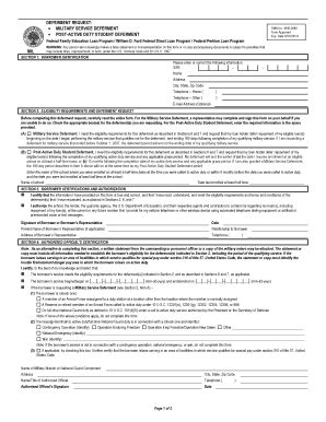 Military service deferment post-active duty student