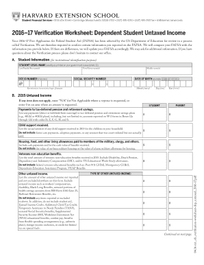 Fillable online verification worksheet-dep untaxed.indd fax email print