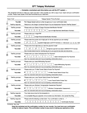Eft worksheets pdf