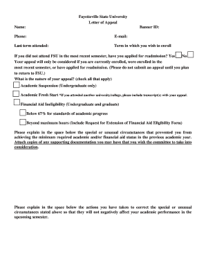 134 Printable Appeal Letter Sample Forms And Templates Fillable Samples In Pdf Word To Download Pdffiller