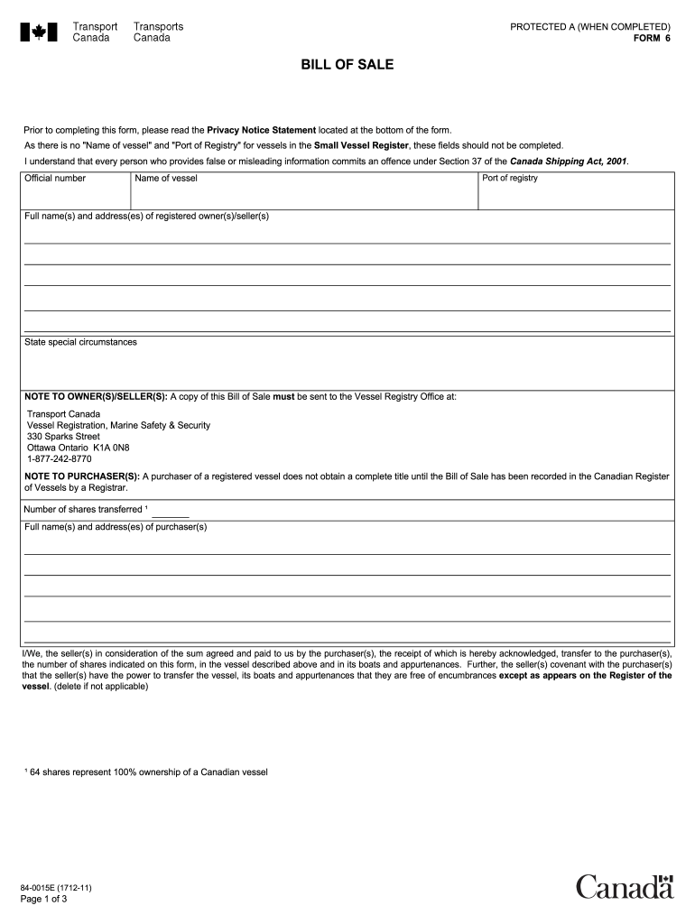 So, in cases of damaged or lost boat ownership in ontario, you'll want to request . 2011 2021 Form Canada 84 0015e Fill Online Printable Fillable Blank Pdffiller