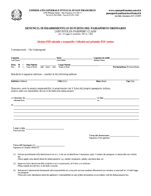 48 hours in san francisco day trips from san. Denuncia Smarrimento - Fill Online, Printable, Fillable