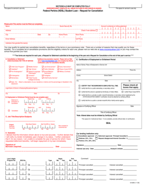 Fillable online wm federal perkins (ndsl) student loan request for