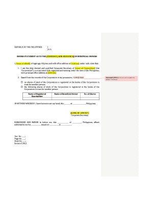 16 Printable Personal Sworn Statement Sample Forms And Templates Fillable Samples In Pdf Word To Download Pdffiller