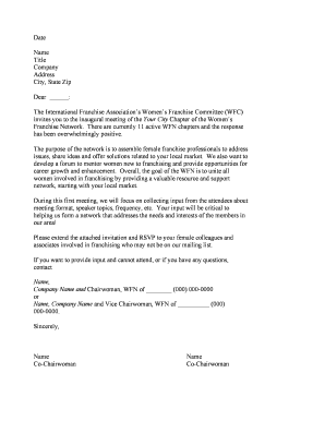 18 Printable Invitation Letter Template Forms Fillable Samples In Pdf Word To Download Pdffiller