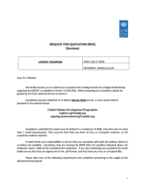 Fillable Online Request For Quotation Letter Sample Fax Email Print Pdffiller