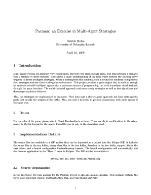 Do you like pac man? Fillable Online Math Unl Pacman Strategies Form Fax Email Print Pdffiller