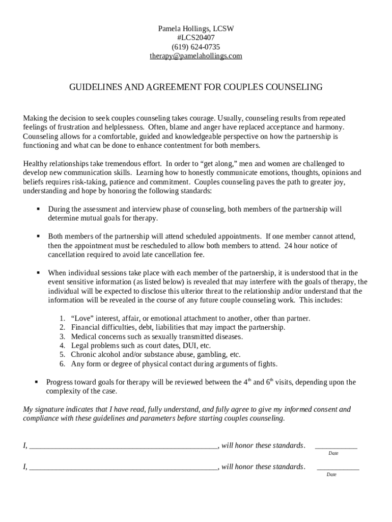 Printable couples worksheets doc template
