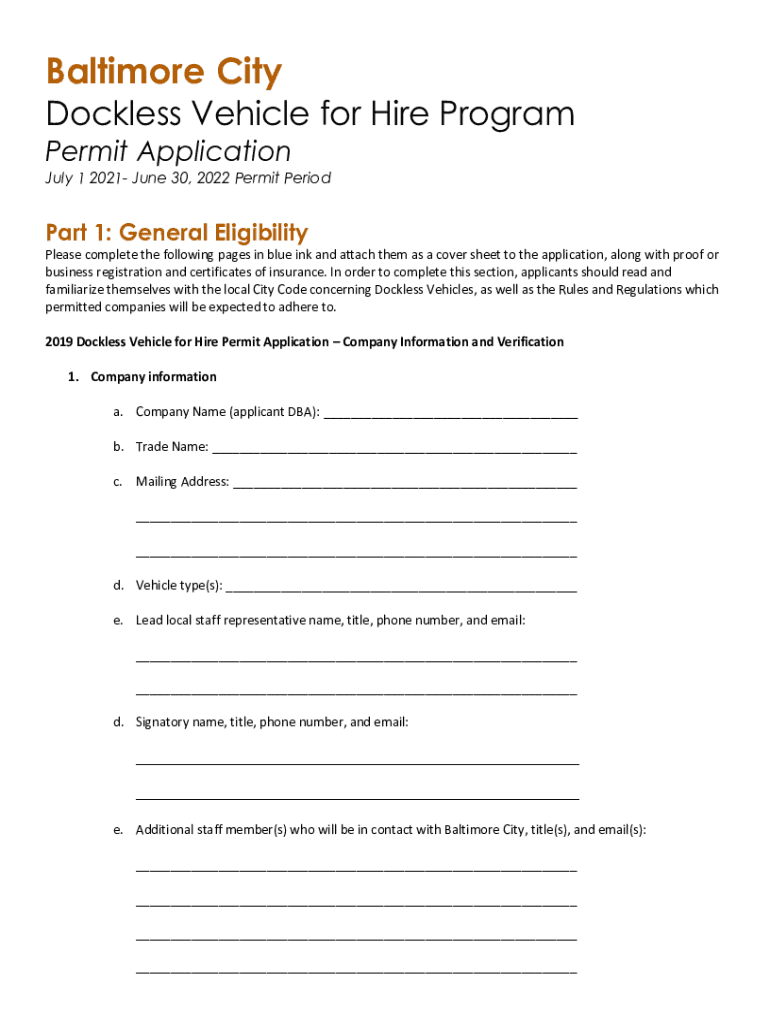 Fillable online transportation baltimorecity baltimore city permit codes