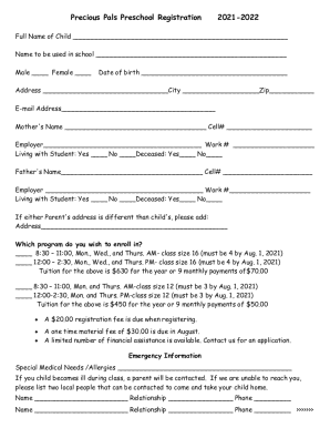 Fillable online free name tracing worksheets suitable for preschool