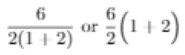 12 / 2(1 + 2)