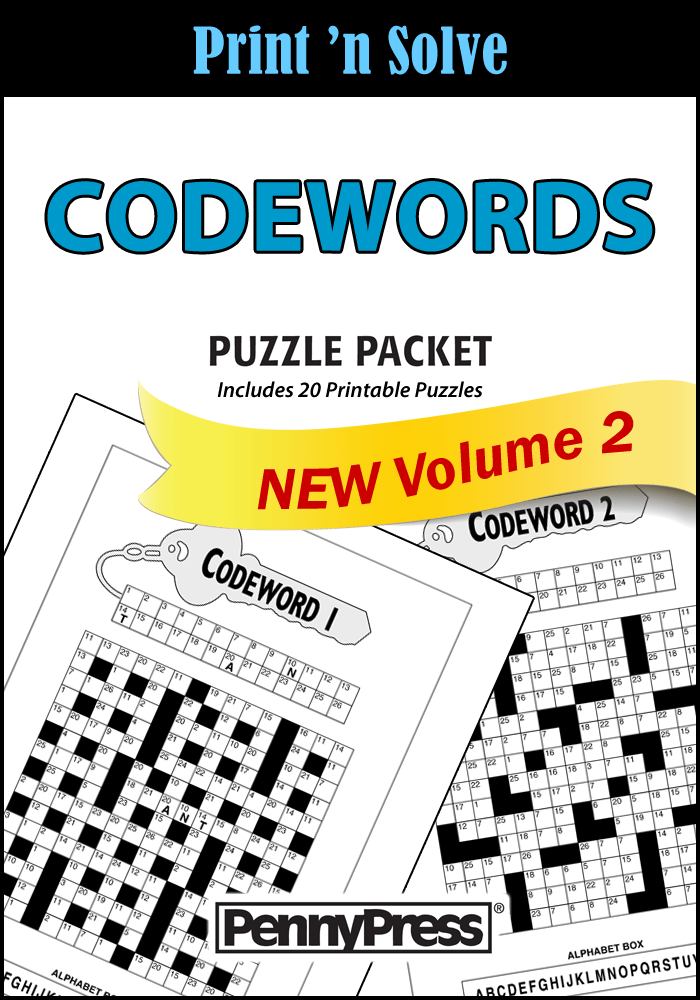 Codewords puzzle packet