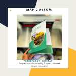 Map Custom : Cetak untuk Seminar, Kantor, hingga Souvenir