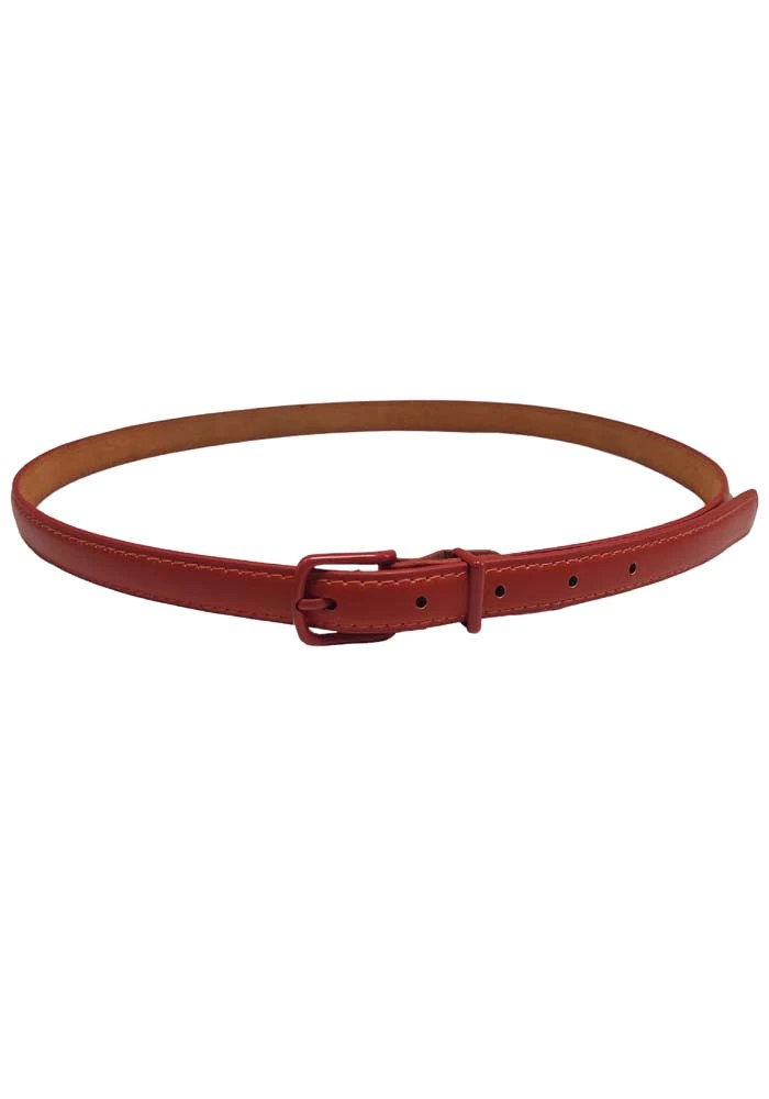 mini leather ζώνη Enzo tabac