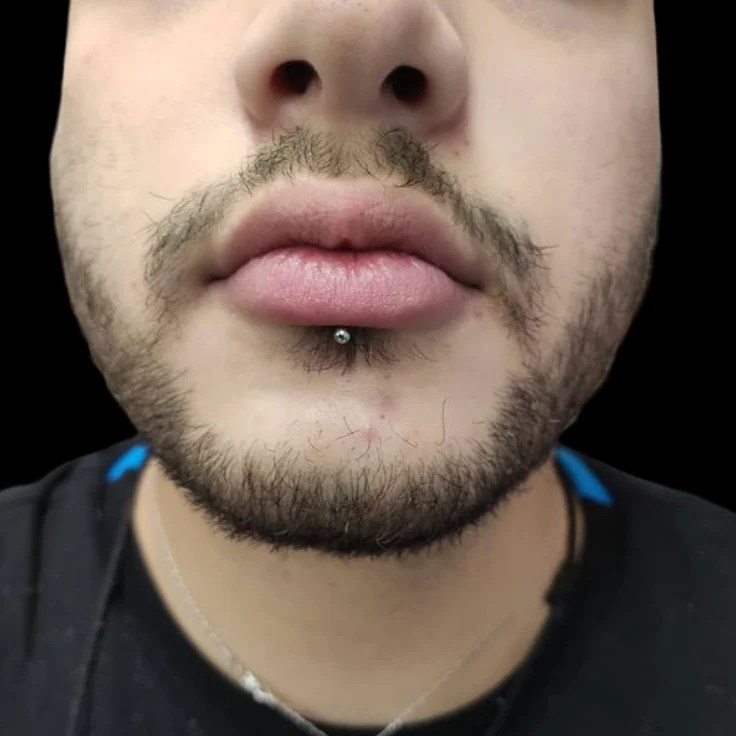 Lip Piercing for male in dubai