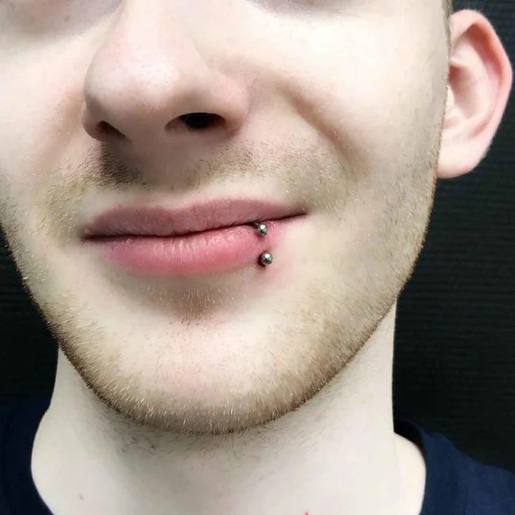 Lip Piercing for male in abu dhabi