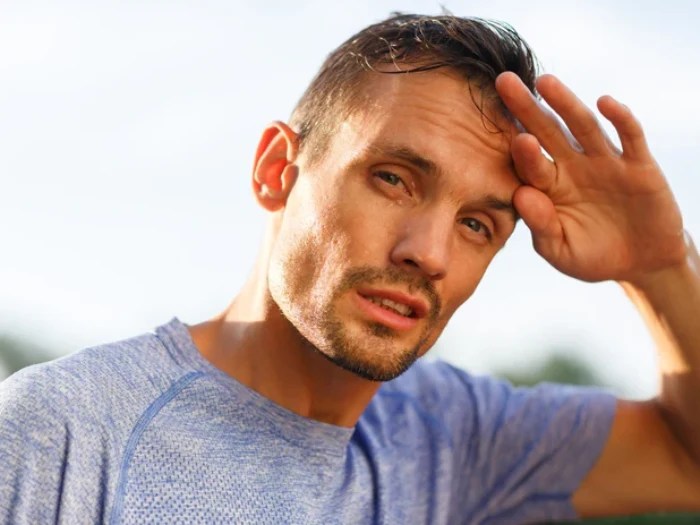 Male excessive sweating treatment