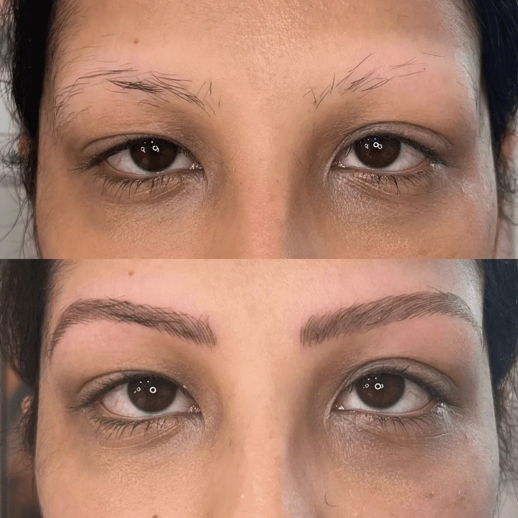 Semi Permanent Makeup Before After Results
