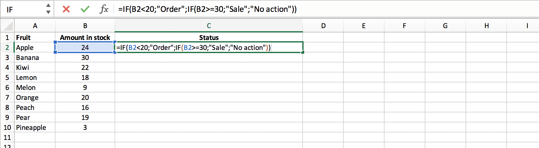 You can document an excel worksheet easily by printing formulas. How To Use The If Function In Excel Excel Glossary Perfectxl