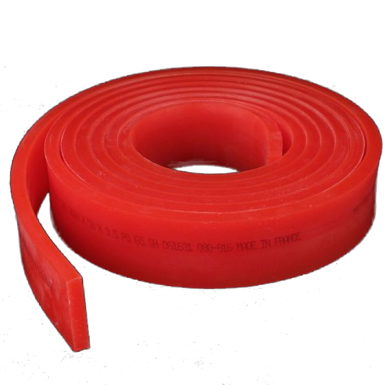 FIMOR Serilor™ SR1 Squeegee Soft 65 Durometer Red - Sold by Inch | Wholesale Screen Printing Supply NJ