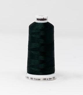 Madeira #40 Rayon 1,000 m FOREST GREEN ****SINGLE SPOOL**** | Wholesale Screen Printing Supply NJ