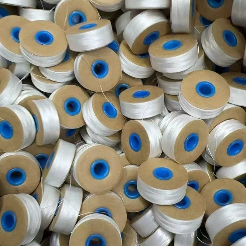 SEW GOOD PAPER SIDED BOBBINS 100% POLYESTER HIGH TENACITY PREWOUND, SIZE 15M, 144 PC/BOX, WHITE THREAD(PAPER SIDED)